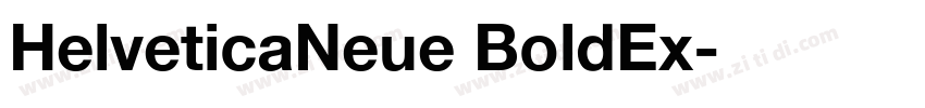 HelveticaNeue BoldEx字体转换